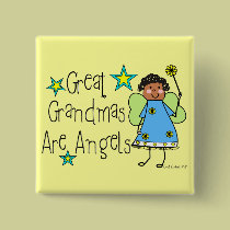 Great Grandmas Are Angels Gifts (Afro-American) buttons