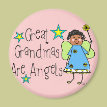 Great Grandmas Are Angels Gifts (Afro-American) magnets
