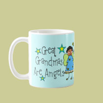 Great Grandmas Are Angels Gifts (Afro-American) mugs
