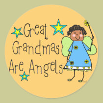Great Grandmas Are Angels Gifts (Afro-American) stickers