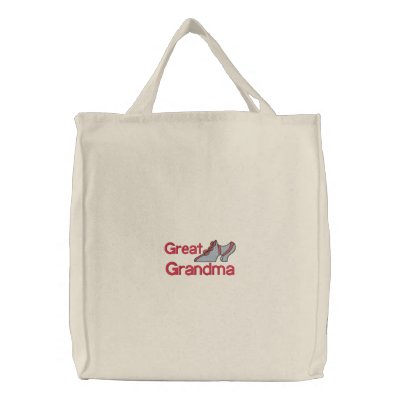 Great Grandmother Vintage Shoe Embroidered Bag by mothersdaytshirts