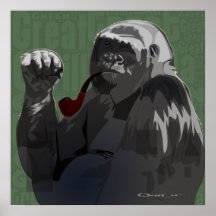 Great Green Gorilla Posters
