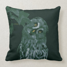 Great Grey Owl  American MoJo Pillow