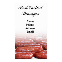 Great Grilled Sausages Business Card Templates