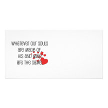 Great, "His and Mine" Marriage quote Custom Photo Card