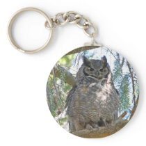 Great Horned Owl Key Chain
