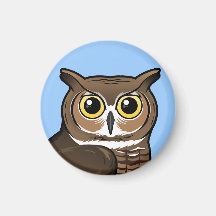 Great Horned Owl Magnets
