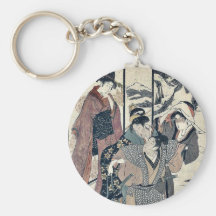 Great house cleaning by Kitagawa,Utamaro Keychain