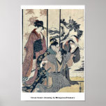 Great house cleaning by Kitagawa,Utamaro Poster