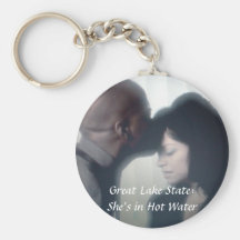 Great Lake State:She's in Hot Water Key Chain