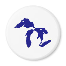 Great Lakes Refrigerator Magnet