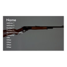 Great Lever action rifle gun Business Card Template
