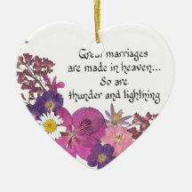 Great marriages are made in heaven! ornament