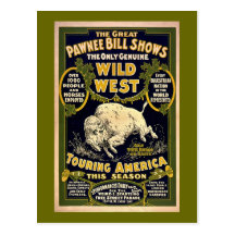 Great Pawnee Bill 1903 - Vintage Wild West Post Cards