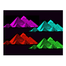 Great Pyramid of Giza Collage Post Card