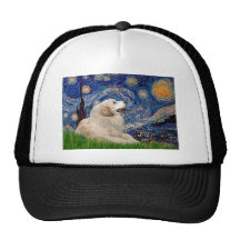 Great Pyrenees 2 - Starry Night Hats