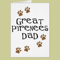 Great Pyrenees Dad cards
