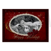 Great Pyrenees Family Holiday Card
