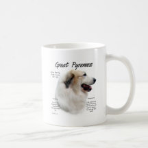 Great Pyrenees History Design Mugs