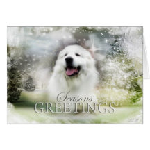 Great Pyrenees Holiday/Seasons Card