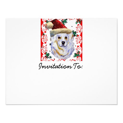 Great Pyrenees Santa Announcements