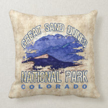 Great Sand Dunes National Park Throw Pillow