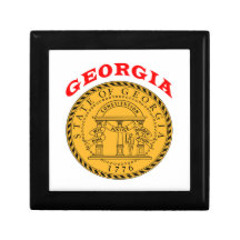 Great Seal Of  State Georgia Trinket Box