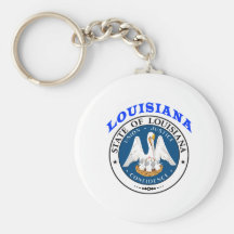 Great Seal Of  State Louisiana Key Chain