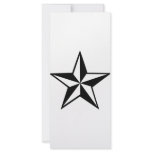 great star icon customized rack card