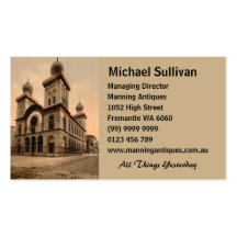 Great Synagogue of Turin, Piedmont, Italy Business Card Template
