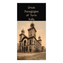 Great Synagogue of Turin, Piedmont, Italy Photo Card Template