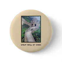 Great Wall of China Pinback Buttons