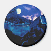 Great Wall of China with moon Magnet
