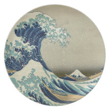 Great Wave off Kanagawa - Hokusai Dinner Plates