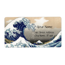 GREAT WAVE PERSONALISED SHIPPING LABELS