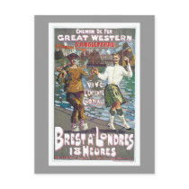 Great Western Railway, Brut a Londres Travel Post Card