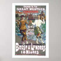 Great Western Railway, Brut a Londres Travel Print
