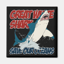Great White Shark Magnet