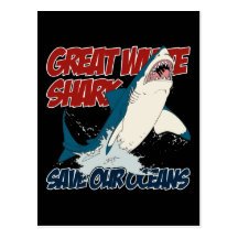 Great White Shark Postcard