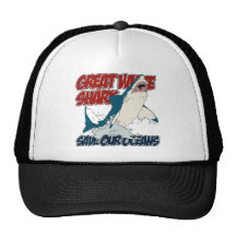 Great White Shark Trucker Hats