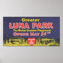 Greater Luna Park Coney Island Posters