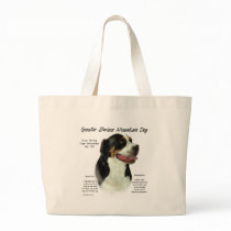 Greater Swiss Mountain Dog History Design Canvas Bag