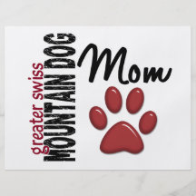 Greater Swiss Mountain Dog Mom 2 Flyer Design