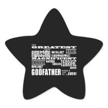 Greatest Best Godfathers Birthdays Christmas Stickers