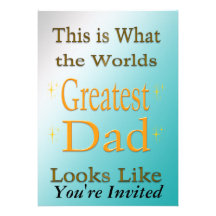 Greatest Dad - Father's Day Invitation