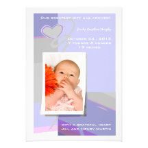 Greatest gift - baby announcement card