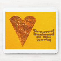 Greatest husband in the world mouse mat