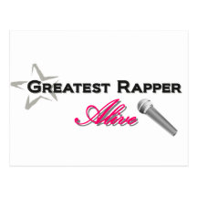 Greatest Rapper Alive Post Card