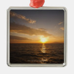Greece, Aegean Sea horizon at sunrise Christmas Ornaments