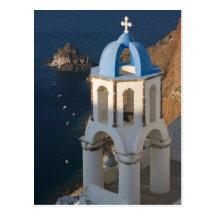 Greece and Greek Island of Santorini town of Oia 2 Post Cards